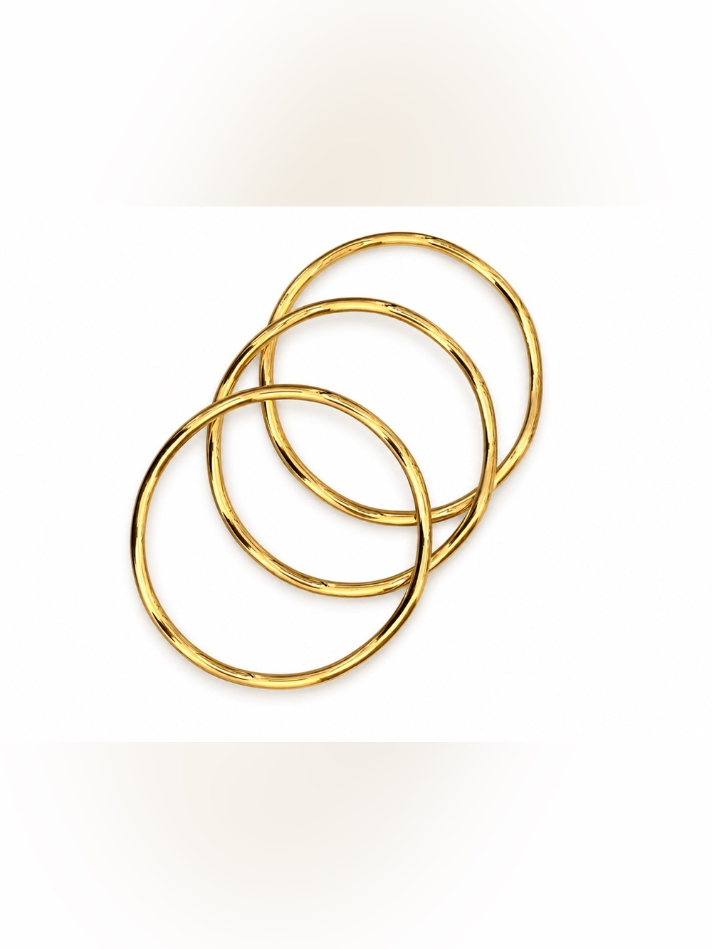 House of Harlow 1960 Gold Tone Stackable Bangle Set of 3